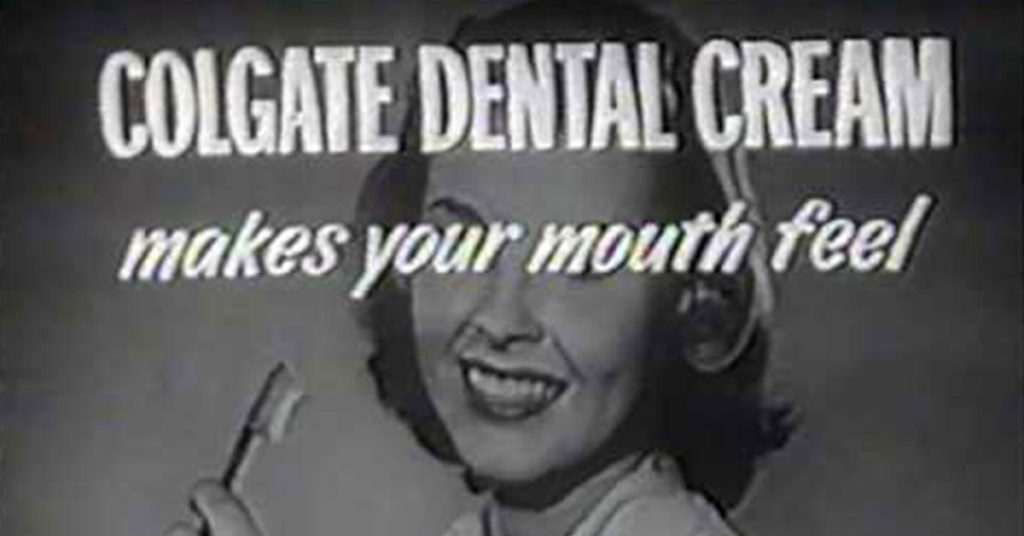 Colgate Dental Cream TV AD from 1950s